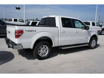 ford f 150 2012 white lariat gasoline 6 cylinders 4 wheel drive automatic 77388