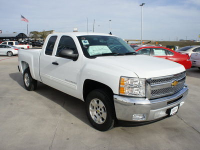 chevrolet silverado 1500 2012 white pickup truck lt flex fuel 8 cylinders 2 wheel drive automatic 76087