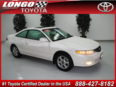 toyota camry solara 2000 white coupe sle v6 gasoline 6 cylinders front wheel drive automatic 91731