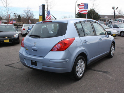 nissan versa 2011 blue hatchback 1 8 s gasoline 4 cylinders front wheel drive automatic with overdrive 80229