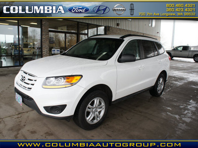 hyundai santa fe 2011 white gls gasoline 4 cylinders all whee drive automatic 98632