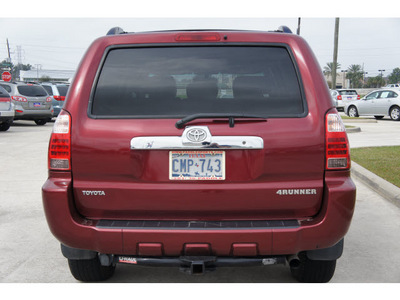 toyota 4runner 2007 maroon suv sr5 gasoline 6 cylinders 4 wheel drive automatic 77090