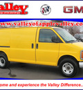 chevrolet express cargo 2001 yellow van g3500 gasoline 8 cylinders rear wheel drive automatic 55124