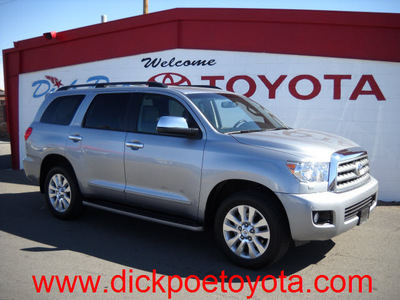 toyota sequoia 2011 silver suv platinum gasoline 8 cylinders 2 wheel drive automatic 79925
