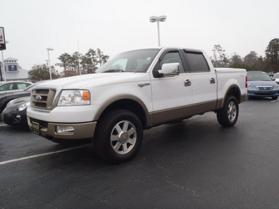ford f 150 2005 white king ranch gasoline 8 cylinders 4 wheel drive automatic with overdrive 28557