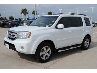 honda pilot 2009 white suv ex l gasoline 6 cylinders front wheel drive automatic with overdrive 77065