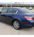 honda accord 2012 blue sedan ex l gasoline 4 cylinders front wheel drive automatic 77065