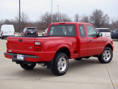 ford ranger 2004 red edge deluxe gasoline 6 cylinders rear wheel drive automatic 62708