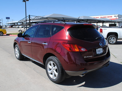 nissan murano 2009 maroon suv sl gasoline 6 cylinders front wheel drive automatic with overdrive 76087