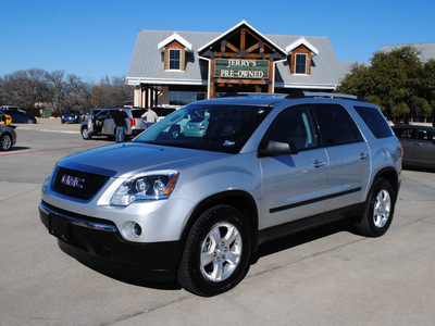 gmc acadia 2011 silver suv gasoline 6 cylinders front wheel drive automatic 76087