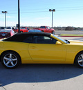 chevrolet camaro convertible 2011 yellow gasoline 6 cylinders rear wheel drive automatic 76087
