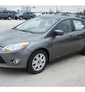 ford focus 2012 gray sedan se gasoline 4 cylinders front wheel drive automatic 77388