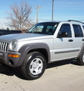 jeep liberty 2004 silver suv sport gasoline 6 cylinders 4 wheel drive automatic 80301