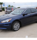 honda accord 2012 blue sedan ex l gasoline 4 cylinders front wheel drive automatic 77065