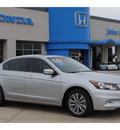 honda accord 2012 silver sedan ex l v6 gasoline 6 cylinders front wheel drive automatic 77065