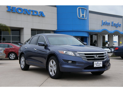 honda crosstour 2012 blue ex l gasoline 6 cylinders front wheel drive automatic 77065