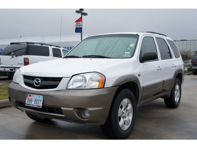 mazda tribute 2004 white suv lx v6 gasoline 6 cylinders front wheel drive 4 speed automatic 77090