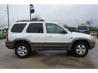 mazda tribute 2004 white suv lx v6 gasoline 6 cylinders front wheel drive 4 speed automatic 77090