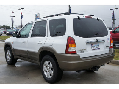 mazda tribute 2004 white suv lx v6 gasoline 6 cylinders front wheel drive 4 speed automatic 77090