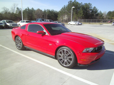 ford mustang 2010 dk  red coupe gt premium gasoline 8 cylinders rear wheel drive automatic 75503