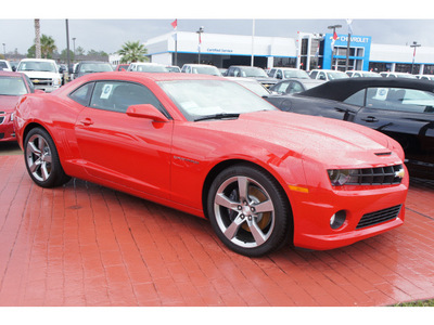 chevrolet camaro 2012 red coupe ss gasoline 8 cylinders rear wheel drive 6 spd auto onstar,1 yr sa 77090