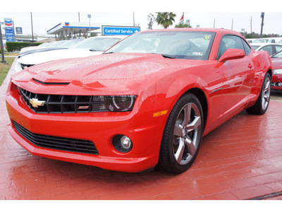 chevrolet camaro 2012 red coupe ss gasoline 8 cylinders rear wheel drive 6 spd auto onstar,1 yr sa 77090