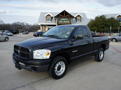 dodge ram pickup 1500 2008 black pickup truck gasoline 6 cylinders rear wheel drive automatic with overdrive 76087