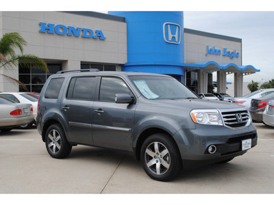 honda pilot 2012 dk  gray suv touring gasoline 6 cylinders 2 wheel drive automatic 77065