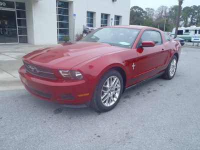 ford mustang 2012 red coupe v6 premium gasoline 6 cylinders rear wheel drive automatic 32401