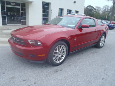 ford mustang 2012 red coupe v6 premium gasoline 6 cylinders rear wheel drive automatic 32401