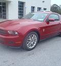 ford mustang 2012 red coupe v6 premium gasoline 6 cylinders rear wheel drive automatic 32401