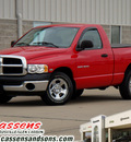 dodge ram 1500 2003 red pickup truck gasoline 8 cylinders rear wheel drive automatic 62034