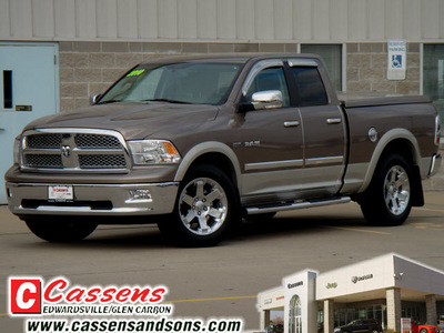 dodge ram 1500 2010 dk  brown pickup truck laramie gasoline 8 cylinders 2 wheel drive automatic 62034