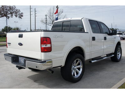 ford f 150 2008 white lariat flex fuel 8 cylinders 4 wheel drive automatic 77090