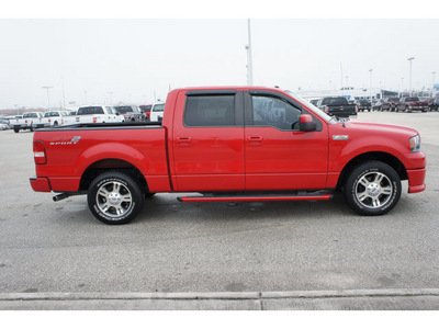 ford f 150 2008 red gasoline 8 cylinders 2 wheel drive 4 speed automatic 77388