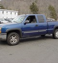 chevrolet silverado 1500 2003 blue pickup truck lt gasoline 8 cylinders 4 wheel drive automatic 06019