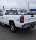 chevrolet silverado 1500 2003 white pickup truck gasoline 8 cylinders 4 wheel drive automatic 80229