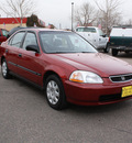 honda civic 1998 red sedan lx gasoline 4 cylinders front wheel drive automatic 80229