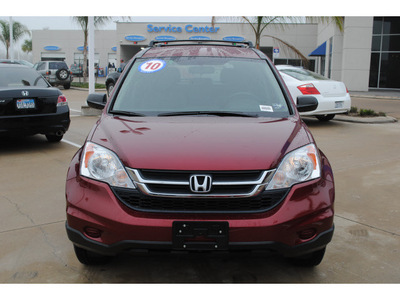 honda cr v 2010 red suv lx gasoline 4 cylinders front wheel drive automatic with overdrive 77065
