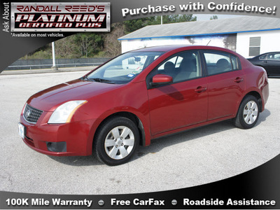 nissan sentra 2007 dk  red sedan gasoline 4 cylinders front wheel drive automatic 77388