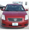nissan sentra 2007 dk  red sedan gasoline 4 cylinders front wheel drive automatic 77388