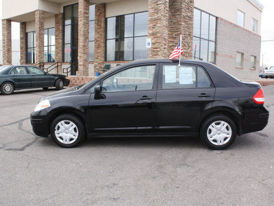 nissan versa 2011 black sedan 1 8 s gasoline 4 cylinders front wheel drive automatic with overdrive 80229