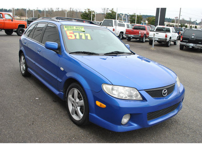 mazda protege5 2003 blue hatchback gasoline 4 cylinders dohc front wheel drive 5 speed manual 98371