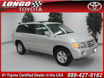 toyota highlander 2003 silver suv gasoline 4 cylinders front wheel drive automatic 91731