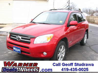 toyota rav4 2008 red suv 4x4 limited gasoline 4 cylinders 4 wheel drive automatic 45840