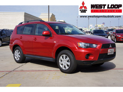 mitsubishi outlander 2012 dk  red suv es gasoline 4 cylinders front wheel drive automatic 78238