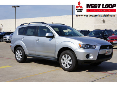 mitsubishi outlander 2012 silver suv es gasoline 4 cylinders front wheel drive automatic 78238