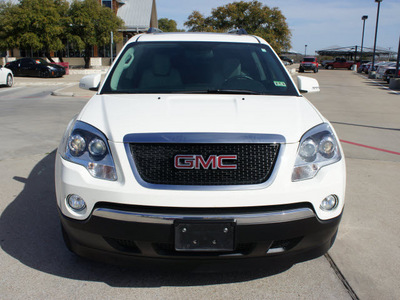 gmc acadia 2010 white suv slt gasoline 6 cylinders front wheel drive automatic 76087