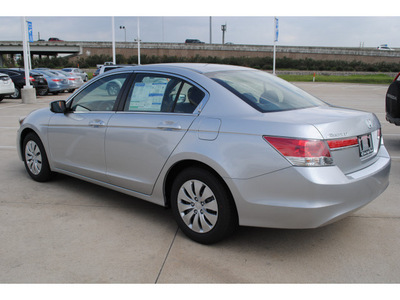 honda accord 2012 silver sedan lx gasoline 4 cylinders front wheel drive automatic 77065