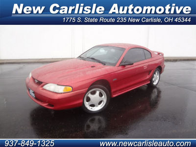 ford mustang 1998 red coupe gt gasoline 8 cylinders rear wheel drive not specified 45344